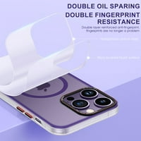 Samimore za iPhone Pro MA futrola, prozirni magnetni poklopac zamrznutog zamrznutog za iPhone PRO MA