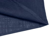 Eyicmarn muške proljeće jesenska casual košulja Solid boja dugih rukava sa dugmetu na vrhu