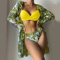 Ženski bikini seksi brazilski kupalište Retro bikini bikini tri podijeljene kupaći kostim zelene s