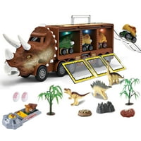 Nosač igračaka DUEETH Dinosaur za djecu Dinosaur Igračke postavljene sa svjetlosnim zvukom za dječake