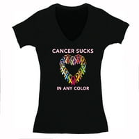 Xtrafly Odjeća ženski rak sisa svijest Traka ružičasta plava zelena žuto zlatna V-izrez majica