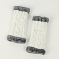 Lilgiuy Women zimske rukavice bez prstiju modni čvrsti boja pleteni ručni rukom Termički radovi Putovanja