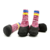 Par Pet Jesen Zima Terry podstavljene tople vodootporne kućne ljubimce čarape za pse ne-klizne prljavštine