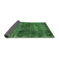 Ahgly Company u zatvorenom okrugli orijentalni smaragdni tepih za zelenu industrijsku površinu, 5 'krug