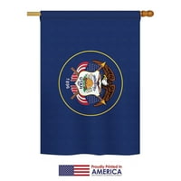 Kolekcija za ornament - Utah Americana - Svakodnevna stanja utisci Dekorativna vertikalna kuća zastava