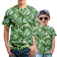 Ljetne T košulje Tropsko cvjetni 3D Print Tops Casual majica Kratki rukav labavi, odrasli-XS, 06