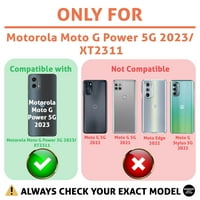 Talozna tanka kućišta telefona Kompatibilan je za Motorola moto G Power 5g, stani tačla, lagana, fleksibilna,