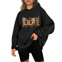 Kayannuo pulover za žene za uklanjanje kasene dame duge dugih rukava padajuće kapuljače za žene jeseni