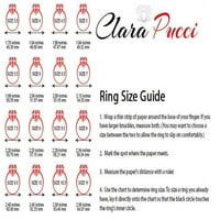 Heiheiup prsten nakit nakit modni svijetli okrugli prsten cirkonski bijeli kamenljivi prstenovi vintage