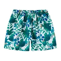 Lilgiuy Little Boys Swim Shorts Slatki crtani uzorak Print Beach Trunks Summer Havajska ploča na plaži Kratke hlače