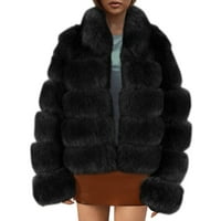Traper ruffle jakna Žene žene zimski kaput jakne jakne dugih rukava casual kratki topli plišani kaputi