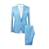 Clearsance dva outfitmenova bluener odijelo kaput + majica + odijelo Hlače tri seta
