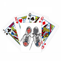 Platnene cipele u.s u.K zastava uzorka poker igrati čarobnu karticu zabavne igre