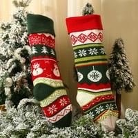 Božićne čarape KnittingChristme Stockanje božićne drvce Privjesak Novogodišnji ukrasi za kućni Xmas