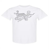 Stilizirana podvodna majica od hobotnice Žene -Image by Shutterstock, ženska srednja