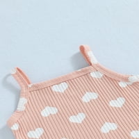 Bagilaanoe Newborn Baby Girl Short hlače Set Print Torbe bez rukava + kratke dojenčad Ležerne sažetke