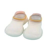Gomelly novorođenčad cipele s podlonjem prvom hodanju cipele pletene gornje čarape tenisice slačke slatke stane beba mališana bež 8c-9c