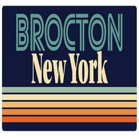 Brocton New York Vinil naljepnica za naljepnicu Retro dizajn