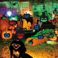 Youweixiong Halloween Dekoracija Viseći privjesak Glow u tamnom noćnom pauku pauk pauk Pumpkin Ghost