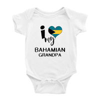 Srce moj bahamijski djed bahami vole zastavu baby jednodijelni
