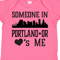 Inktastični Portland Oregon Neko me voli skyline poklon baby boy ili baby girl bodysuit