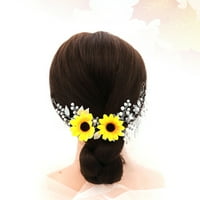Kreativni suncokret glava za sunčanje vjenčana mladenka modni praznični cvijet kose dekor