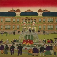 Druga nacionalna industrijska izložba u Ueno Parku # Poster Print Autor Utagawa Hiroshige