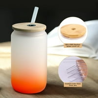 Zamrznuta staklena čaša sa poklopcem, gradijentna staklena čaša, zadebljana staklena čaša za zadebljana