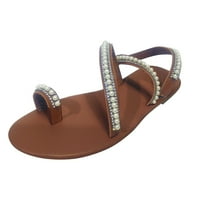 Zatvori sandale za žene Komforno otvorene žene Svjetlosne sandale za plažu prozračne rimske plovne cipele