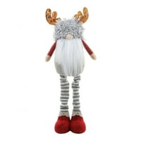 Božićni ukrasi uvlačivi antler rudolph likovni lutka gnome božićni ukras za zabavu na otvorenom xmas