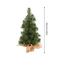Mini bor sa burlap osnovnom božićnom stablo Trgovci ukras