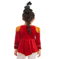 Yizyif djece djevojke cirkus ringmaster kostim dugih rukava Tassel BodiySuit Halloween Carnival Cosplay