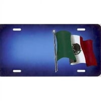 Glavni T2949F in. Pomak meksičke zastave na plavoj registarskoj tablici, besplatnu personaliziranje