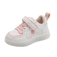 Dječje cipele LED rasvjete Casual Cipes Boys Djevojke Studenti Bijele ružičaste slatke meke jedine sportske tenisice