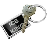 Keychain ledeni kralj čistim kockicama na crnom