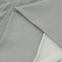 Moderna žena dugih rukava jesenska majica za tisak džepova sa kapuljačom bluza udobne osnovne