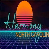 Harmony Sjeverna Karolina Vinil Decal Stiker Retro Neon Dizajn