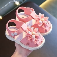 Cipele za djecu za djevojčice čišćenje dječjih dječjih djevojaka luk otvorene nožne sanduke Soft Sole princeze cipele sandale