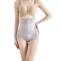 Qazqa ženski pojasni pojas za ženski pojas u obliku pojaseva u obliku pojaseva postpartum oblikovanja hlača za prikupljanje stomaka tri reda patentnih patentnih pantalona B XL