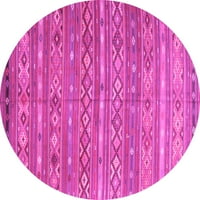 Ahgly Company u zatvorenom okruglu Orijentalne ružičaste tradicionalne prostirke, 5 'krug
