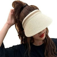Cocopeants ženske ljetne šešire Visor Solid Boja modna prozračna sunčanica šešir dame Elegantna proljetna