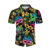 ECHFIPROM poklon za tatu mušku havajsku majicu za plasku ljetni boho košulju ispisanim vrhovima