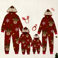 Tking Fashion Porodica koja odgovara Božićnu pidžamu Set, Slatka zaslona za odmor za bebe Odrasli i