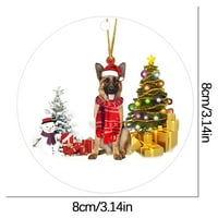 DaiosportSwear Clearsance Božićni ukras Lijep drveni poklon ukras božićno drvce Viseći dekor za zabavu
