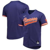 Muški Nike Purple Clemson TIGERS replike za bejzbol dres