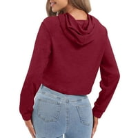 Duksevi za žetvu za teen Girls duksere nacrtajući ležerne džemper vrhovi opružnih vrhova za žene pulover košulja bluze