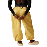 Bikopu Ženske duge hlače, Ležerne prilike stranke Street Solid Color Pants Bočni džepovi Jogger pantalone