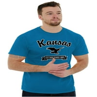 Kansas Slatka ćela Eagle Suvenir Muška grafička majica Tees Brisco Marke 5x