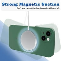 Magnetska futrola za iPhone telefon za žene, [adaptacija sa magsafe] Matte luksuzni mekani metalik luster