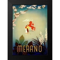Vintage Apple Collection Crni moderni uokvireni muzej umjetnički print pod nazivom - Merano